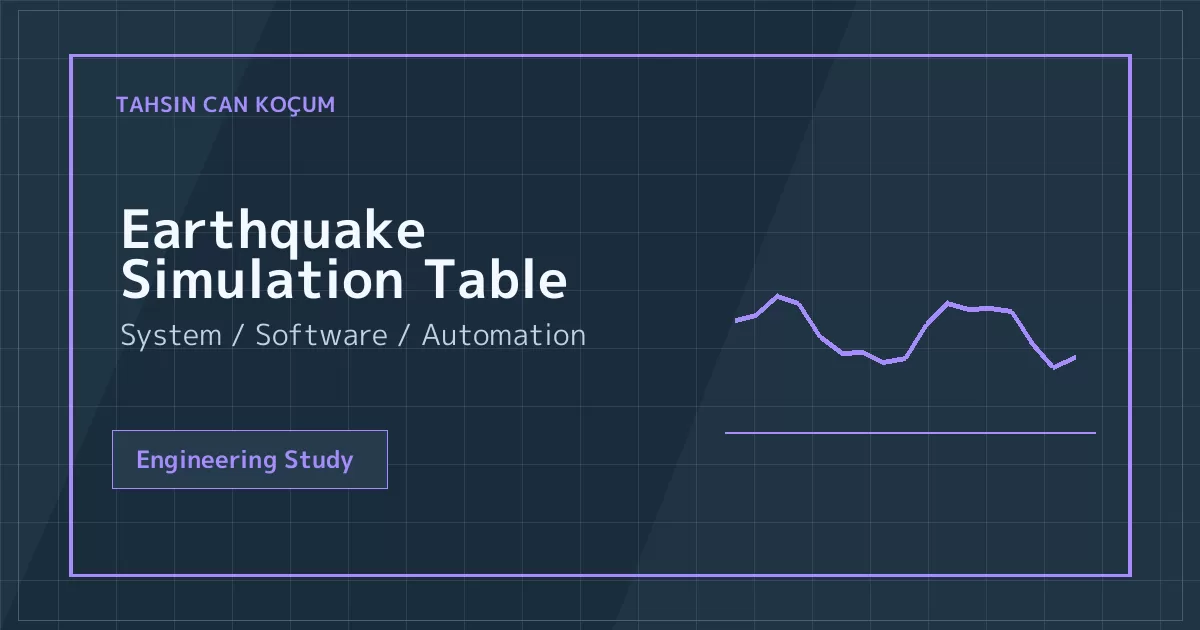 Earthquake Simulation Table