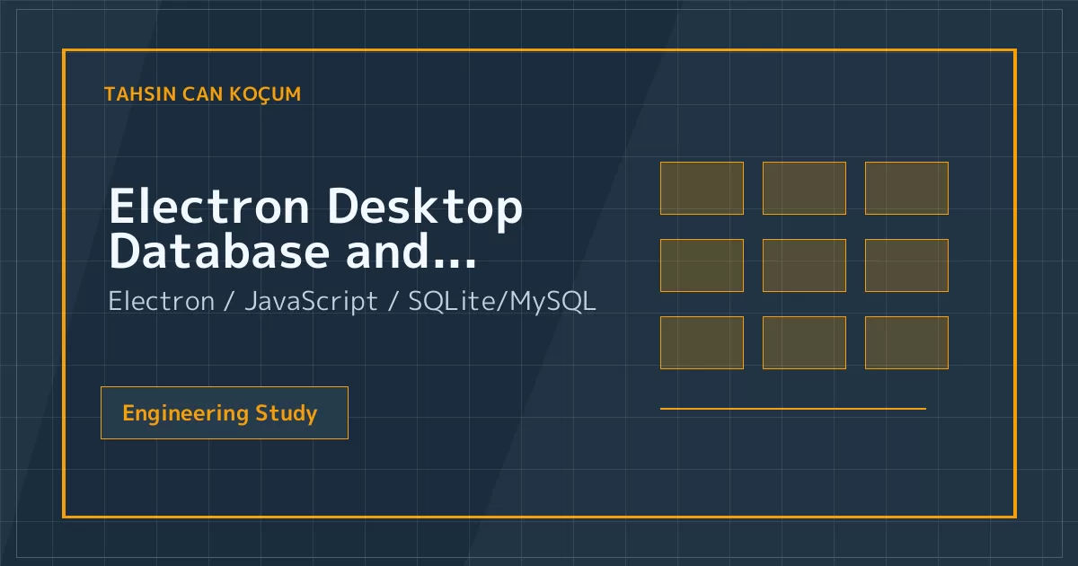 Electron Desktop Database and Reporting Application